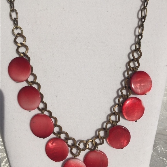 Free with $25+ purchase Brass and Shell Necklace - Picture 2 of 3